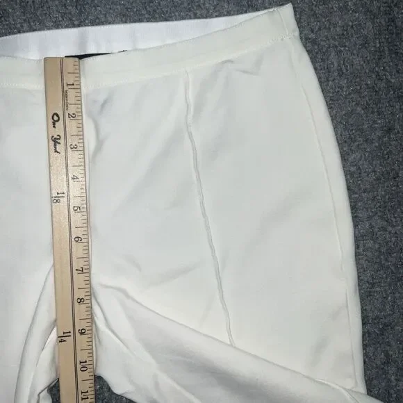 Lafayette Pants Womens Size S Off White Ponte Pull On Crop - Picture 6 of 9